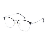 Doctor 博士眼镜&essilor 依视路 T005 银色钛架眼镜框+钻晶A4系列 1.56折射率 非球面镜片
