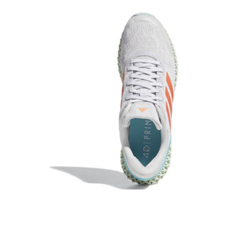 adidas 阿迪达斯 4D Run 1.0 中性跑鞋 FW1230 符点灰/信号珊瑚粉/活力蓝 38