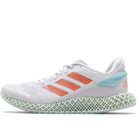 adidas 阿迪达斯 4D Run 1.0 中性跑鞋 FW1230 符点灰/信号珊瑚粉/活力蓝 36