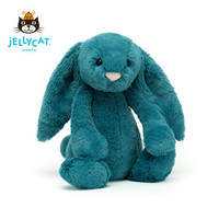 jELLYCAT 2022新品害羞矿蓝色邦尼兔 毛绒玩具安抚睡觉抱枕玩偶生日礼物送礼可爱公仔 害羞矿蓝色邦尼兔 H18 X W9 CM