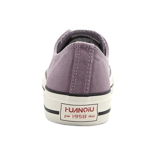 HUANQIU 环球 女士低帮帆布鞋 6502 紫色 39