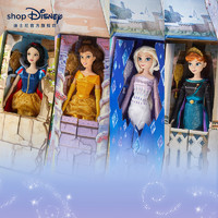 Disney 迪士尼 新版经典公主娃娃艾莎安娜玩偶环保手办