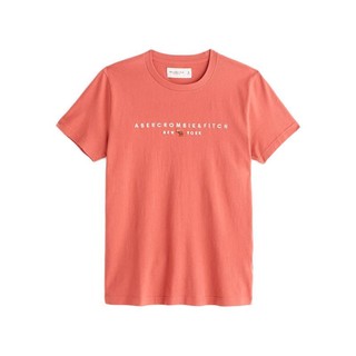 Abercrombie & Fitch 男款圆领短袖T恤 438710-100 红色 M