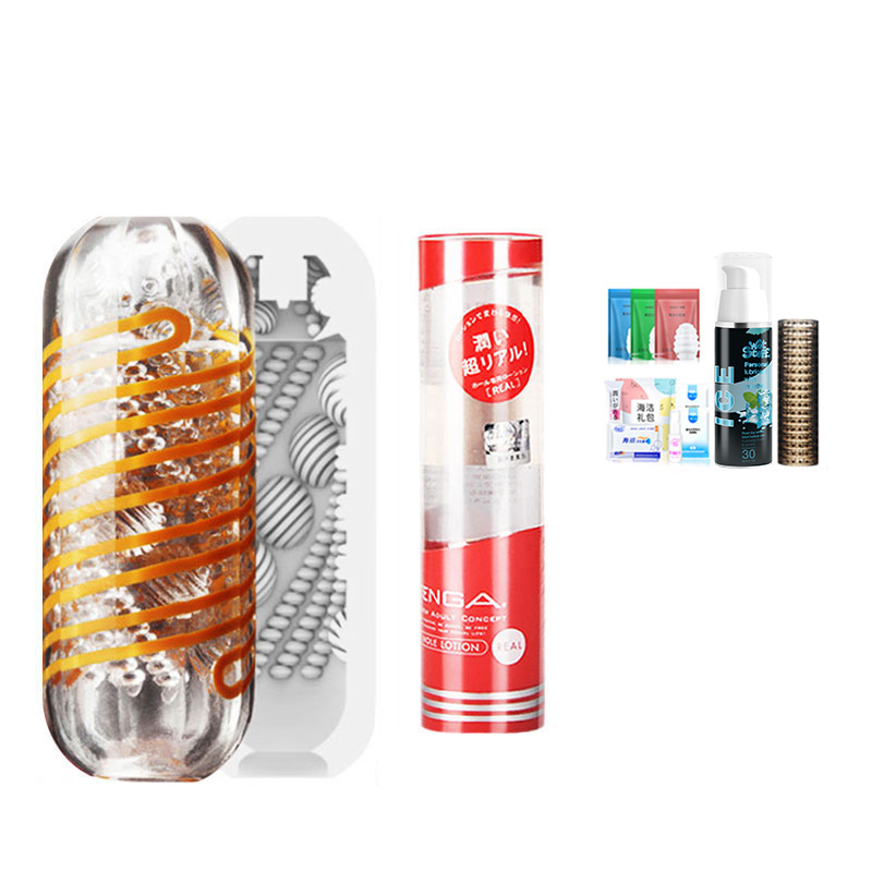 TENGA 典雅 飞机杯套装(飞机杯+tenga专用润滑油+冰感润滑液+情趣大礼包+滴水蛋+套筒)