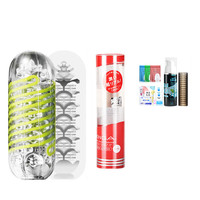 TENGA 典雅 飞机杯套装(飞机杯+tenga专用润滑油+冰感润滑液+情趣大礼包+滴水蛋+套筒) SHELL神盾