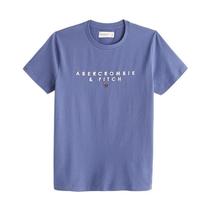 Abercrombie & Fitch 男款圆领短袖T恤 438710-100 蓝色 XL