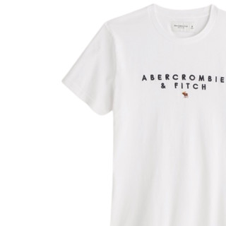 Abercrombie & Fitch 男款圆领短袖T恤 438710-100 白色 XS