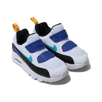 NIKE 耐克 AIR MAX TINY 90 (PS) 儿童休闲运动鞋 881927-104 白色/蓝色/黑色 32码