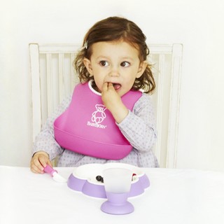 BABYBJÖRN 宝宝餐具礼盒装 4件套 紫色/粉色