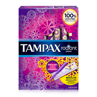 TAMPAX 丹碧丝 幻彩系列 易推导管棉条套装 (大流量型16支+普通流量型16支)