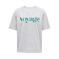 ONLY 女士圆领短袖T恤 122101013 字母印花款 浅花灰 XXL