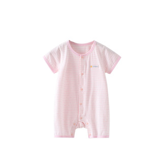 童泰夏装新生儿衣服婴儿连体衣1-18个月男女宝宝短袖哈衣网眼薄款