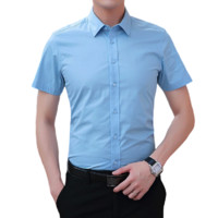 啄木鸟 男士短袖衬衫 CS-184 浅蓝 3XL