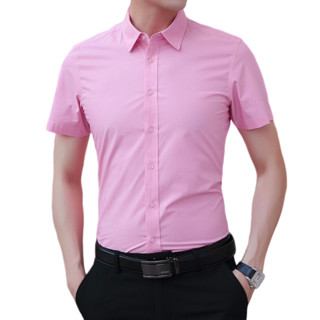 啄木鸟 男士短袖衬衫 CS-184 粉红 L