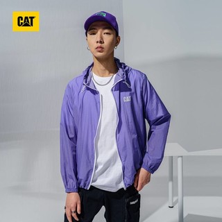 CAT 卡特彼勒 男女款连帽防晒外套 CK1JAQD4021 紫色 XXL