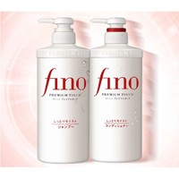 Fino 芬浓 洗护套装(洗发水550ml*1+护发素550ml*1) 染烫修复改善毛躁滋润护理柔顺深层滋养 七夕情人节礼物