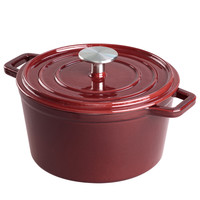 EDGING 典匠 炖锅(24cm、2.7L、铸铁、红色)
