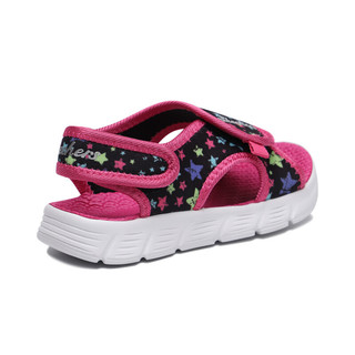 SKECHERS 斯凯奇 86934N/BKMT 女童凉鞋 黑色/彩色 21.5码