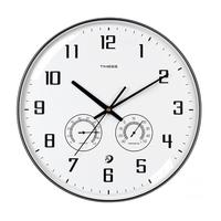 TIMESS 温湿电波挂钟 云碳