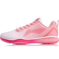 LI-NING 李宁 女子羽毛球鞋 AYTP022-3 标准白/竺葵粉 37.5