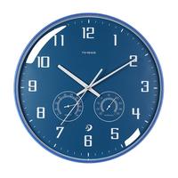 TIMESS 温湿电波挂钟 深水蓝
