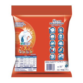 Tide 汰渍 全效炫白洗衣粉 1kg 淡雅清香香型