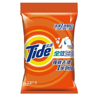 Tide 汰渍 全效炫白洗衣粉 3.8kg 淡雅清香香型