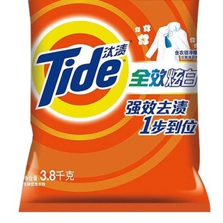 Tide 汰渍 全效炫白洗衣粉 3.8kg 淡雅清香香型