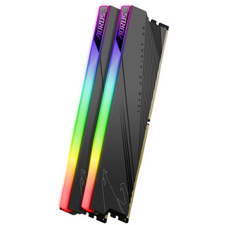 GIGABYTE 技嘉 AORUS系列 GP-ARS32G60D5R DDR5 6000MHz RGB 台式机内存 灯条 黑色 32GB 16GB*2