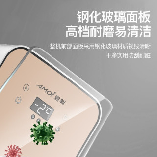 夏新(AMOI)小冰箱迷你车载冰箱车家两用小型学生宿舍办公室租房公寓用储奶母乳美妆化妆品冷藏恒温 8L数显调温强冷款