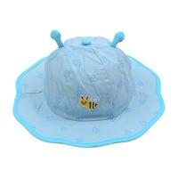 熊朵 儿童小蜜蜂盆帽 天蓝色 46码