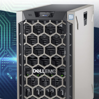 DELL 戴尔 PowerEdge T640 塔式 服务器 (1芯至强铜牌 3204、六核、24个内存插槽、16GB 内存、1个4TB SSD、双万兆网络接口、495W 电源)
