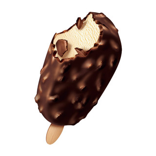 雀巢摩爵巧克力味脆皮扁桃仁香草冰淇淋65克雪糕棒冷饮10支装 香草味