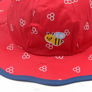熊朵 儿童小蜜蜂盆帽 红色 46码