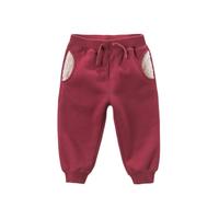dave&bella 戴维贝拉 DB6532 儿童加绒束脚裤 酒红色 73cm