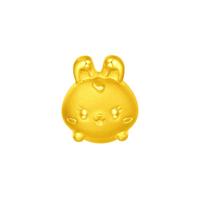 CHOW TAI FOOK 周大福 兔年生肖系列 EOR754 乖乖兔足金转运珠 1.3g