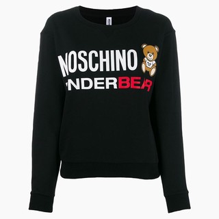 MOSCHINO AI70990260 女士熊图案运动衫加绒卫衣