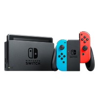 Nintendo 任天堂 [潮玩掌机]任天堂(Nintendo) Switch 掌上游戏机便携Switch NS 32GB 黑色主机红蓝手柄 日版