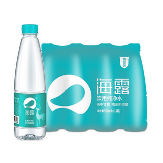 海露 饮用水纯净水520ml*12瓶