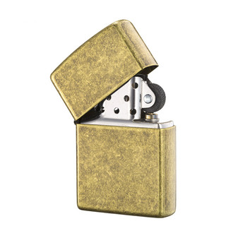 ZIPPO 之宝 经典系列 201FB 充油打火机 仿古黄铜