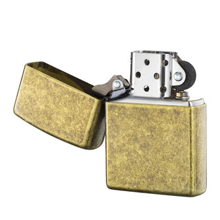 ZIPPO 之宝 经典系列 201FB 充油打火机 仿古黄铜