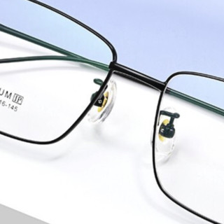 JingPro 镜邦&winsee 万新 97343 黑色钛架眼镜框+1.74折射率 非球面镜片