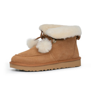 UGG Kyrina Bow Pom 女士短筒雪地靴 1125390