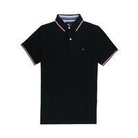 TOMMY HILFIGER 汤米·希尔费格 男士短袖POLO衫 C8378B2300 黑色 L