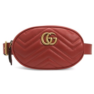 GUCCI 古驰 Marmont系列 女士双G腰包 476434 DSVRT 6433