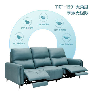 QuanU 全友 现代简约电动功能躺椅免洗科技布客厅三人位沙发组合102921A电动布艺沙发(左扶1+中1+右扶1)