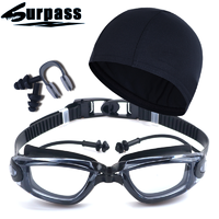 Surpass 高清泳镜 赠泳帽+鼻夹+耳塞+泳镜盒