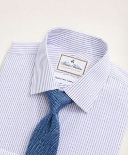 Regent Regular-Fit Dress Shirt, Non-Iron Ultrafine Twill Ainsley Collar Stripe