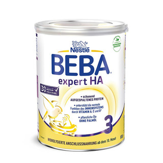 BEBA 雀巢贝巴 Nestle雀巢  EXPERT HA适度水解 婴幼儿奶粉 3段 800g