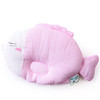 Purcotton 全棉时代 800-003225 婴儿定型枕头 粉白格小鱼 34*21cm